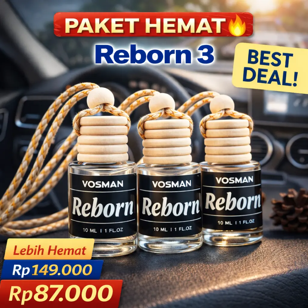 [REBORN 3] VOSMAN Parfum Mobil Anti Mual Aroma Terapi 10Ml Car