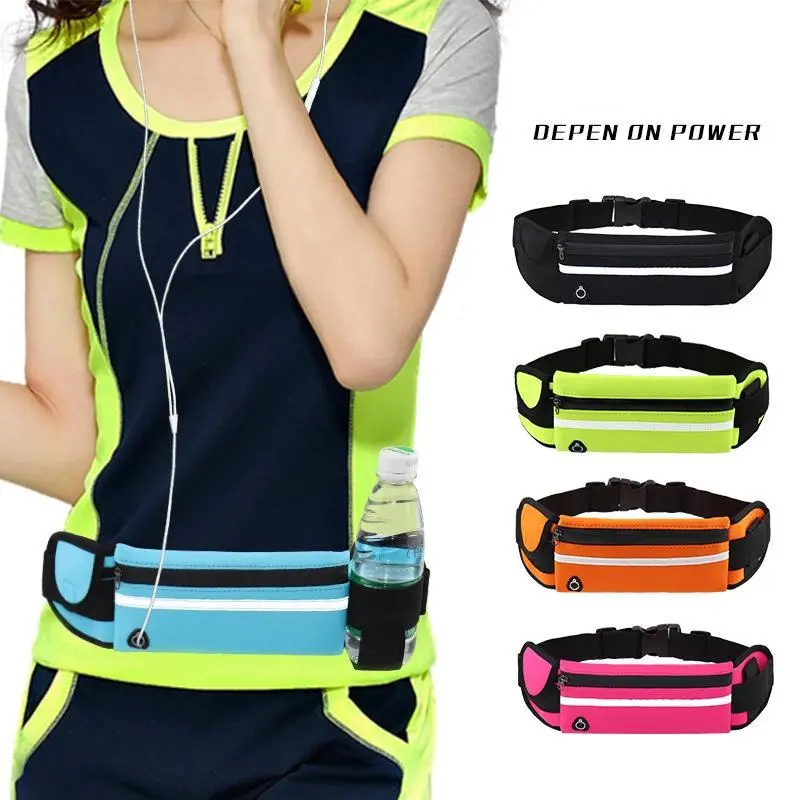 Running Belt for Women and Men, Money Belt and Running Fanny Pack, Hiking Fanny Pack, Holder for Cell Phone, Money, and Keys, Adjustable Belt Pouch fits Most Phone and Waist Sizes