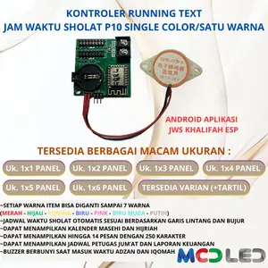 KONTROLER JWS WIFI P10 SATU WARNA /SINGLE COLOR