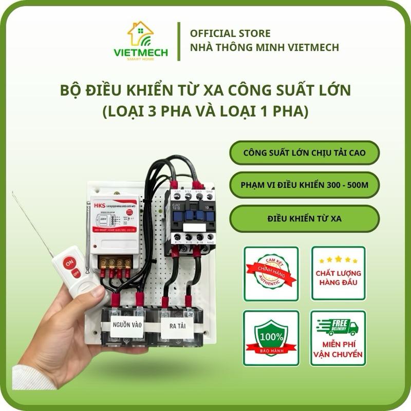  Vietmech  Bộ điều khiển từ xa công suất lớn sử dụng cho các thiết bị như máy bơm nước máy rửa xe máy phun thuốc các máy nông nghiệp khác,... 