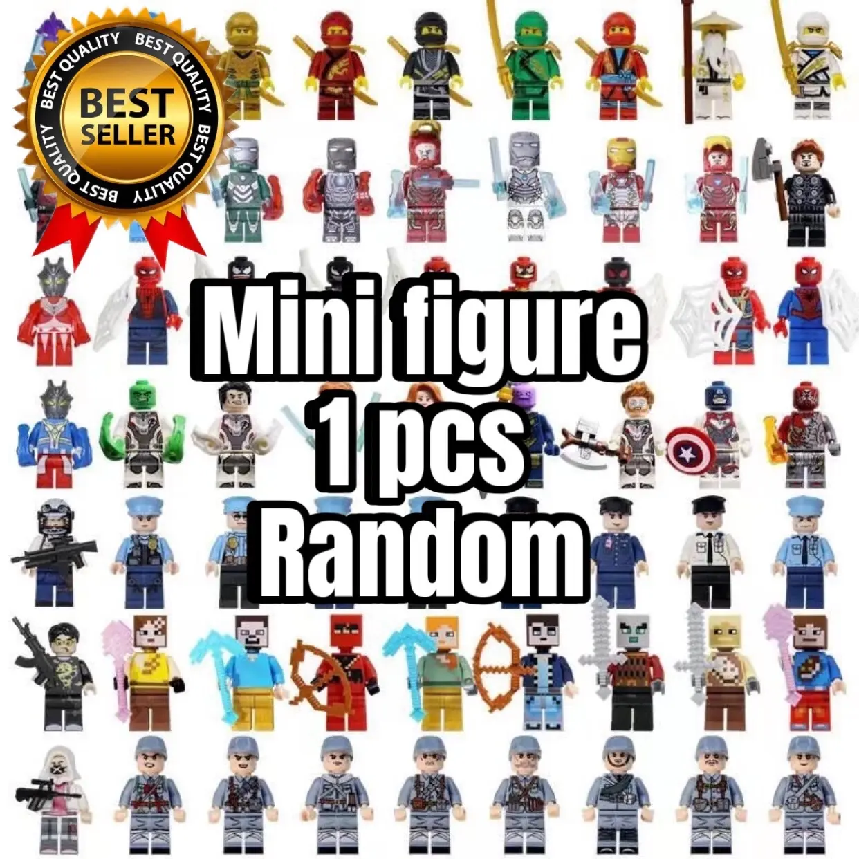 Mainan Minifigure Brick Karakter Orang Orangan Susun untuk Permainan - Toys, Games