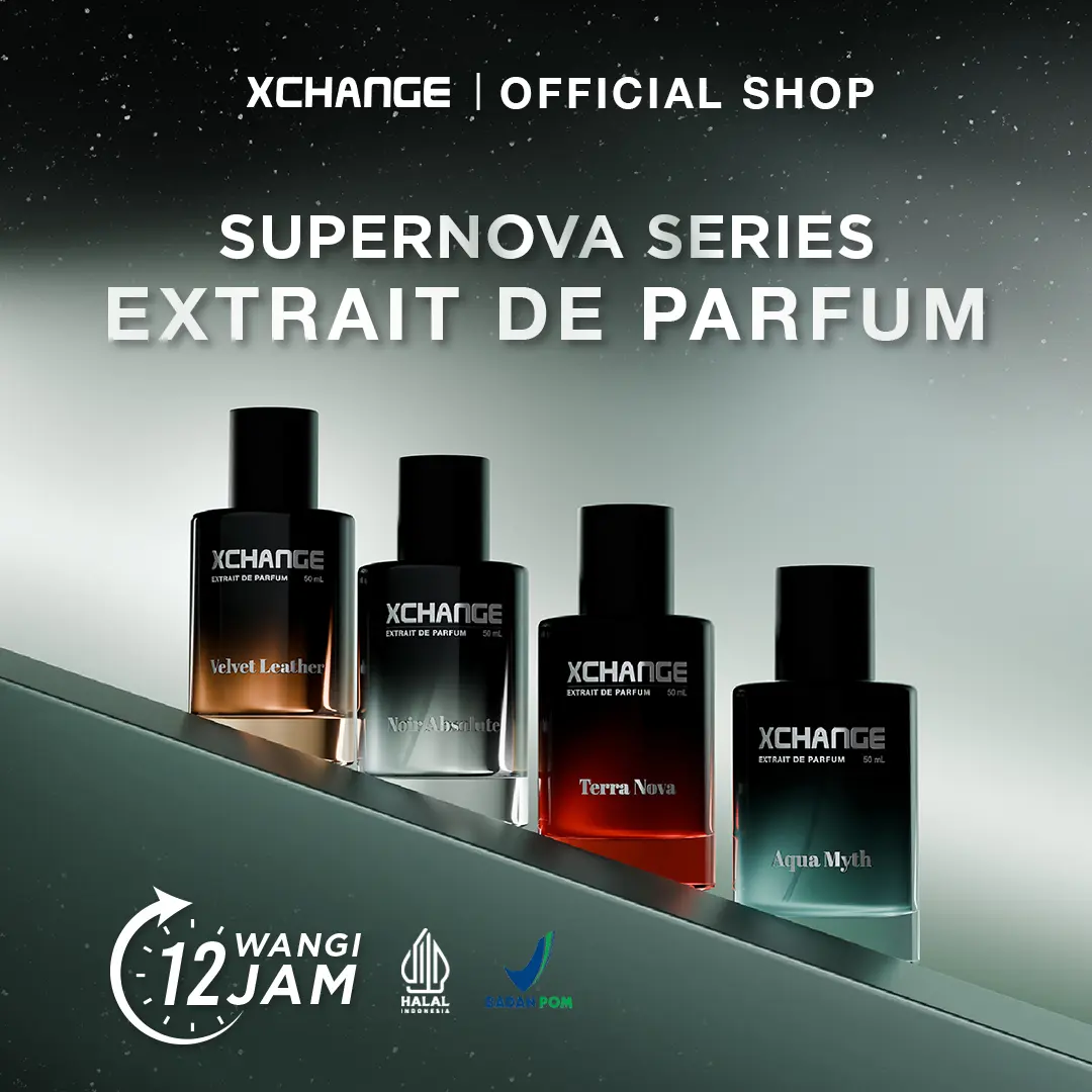XCHANGE EXTRAIT DE PARFUM 50ML - SUPERNOVA SERIES - PARFUM PRIA BEST SELLER WANGI TAHAN LAMA | STRONG POWERFULL