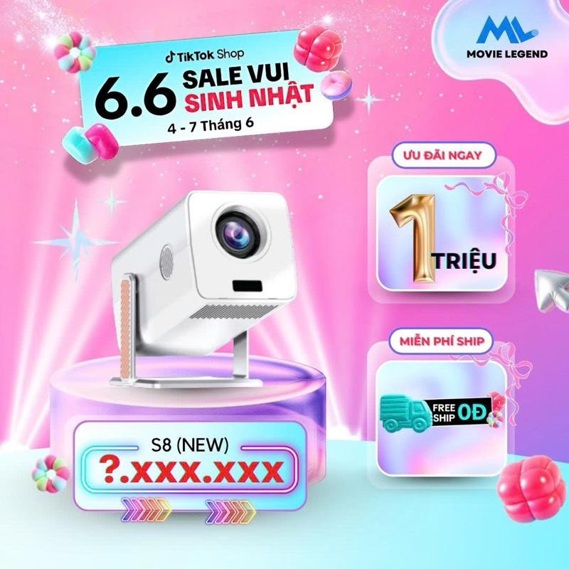   HCM1  Ra Mắt Tháng 6  Máy Chiếu S8 - Máy Chiếu Movie Legend - HCM 