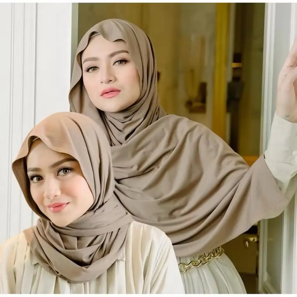 PASHMINA KAOS RAYON PREMIUM UKURAN 180X75CM HIJAB KAOS RAYON SHAWL
