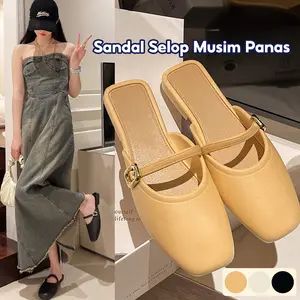 Sandal Wanita/Jelly/ Sandal Karet Jelly Wanita/Wedges/Slop/Sandal Slop Wanita/Sandal Kekinian/Flatshoes Wanita