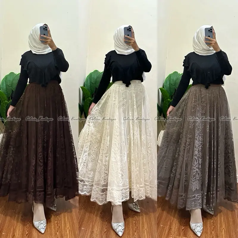 ROK TUTU BRUKAT IMPORT MAYUNG REALPICT Panjang 0