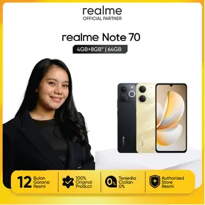 [VINA EXCLUSIVE] realme Note 70 4GB+8GB*|64GB | Titan Battery 6300mAh | Shock Resistance Military Grade | Ultra Slim Design