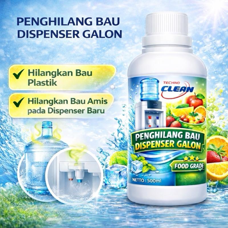 PENGHILANG BAU DISPENSER AIR GALON 500 ML - Hilangkan Bau Plastik & Amis Food Grade Untuk Dispenser