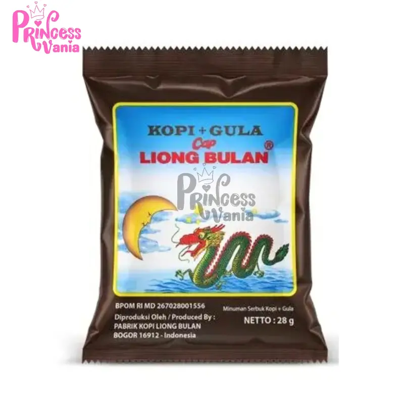 KOPI LIONG BULAN 1 PACK PLUS GULA KHAS BOGOR TANPA PENGAWET 28GRAM Coffee Susu 3
