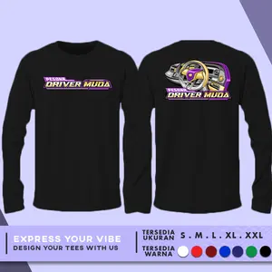 Kaos Baju Lengan Panjang Pesona Driver Muda Baju Komunitas Truk Cotton Combed 30s V.2