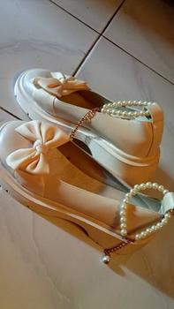 Product Review of Sepatu shoes Heels Wanita DM Korean Dengan Mutiara 21483 4483 from M**🇪 2