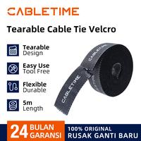 Gambar CABLETIME Kabel Winder Nylon Blended Clip Earphone Holder Cord - CV2B, 2M dari Inprotek Kota Administrasi Jakarta Barat 1 Tokopedia