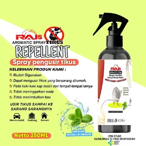 RAJS AROMATIC SPRAY Pengusir Tikus Ramah Lingkungan - Spray Anti Tikus 250ml