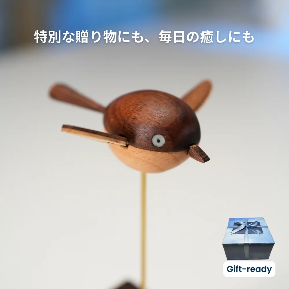 MarinerPoet 手仕事の木製小鳥・オートマトン — 大切な人へ贈る、動く