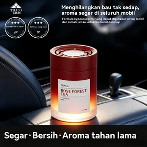 Aroma mawar hutan berpadu kayu hangat pada parfum mobil padat, memiliki lapisan aroma depan, tengah dan belakang yang sempurna. Membersihkan bau buruk di kabin secara menyeluruh tanpa hanya menutupi aroma. Formula lembut premium,