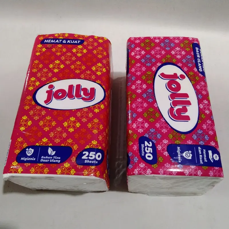 Tissue JOLLY 250 Sheet || Tisu Pembersih/Tisu Wajah Anak dan Dewasa 1