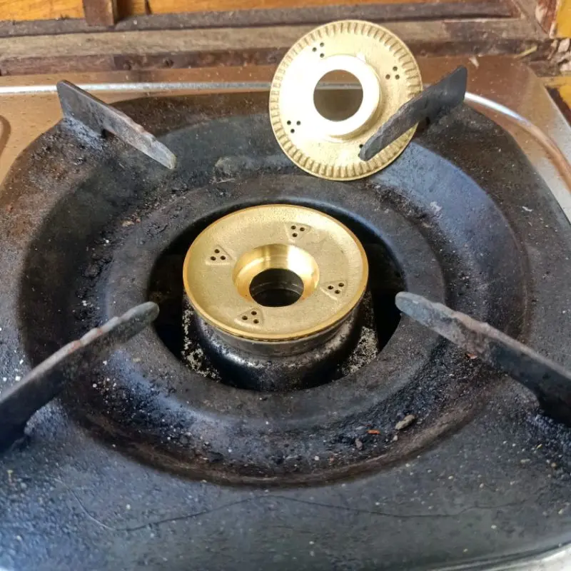 Burner / kuningan kompor gas rinnai kecil / kiri 1