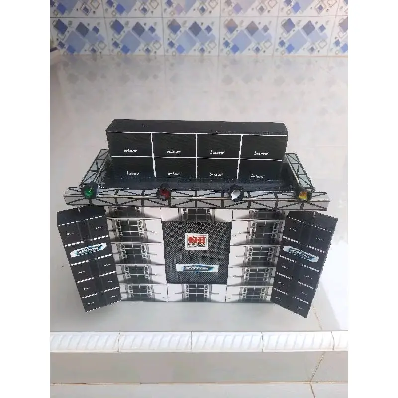 Miniatur Sound System Siap Bunyi dengan Bluetooth - Lagu Speaker tidak tanpa kabel mp4 player 3