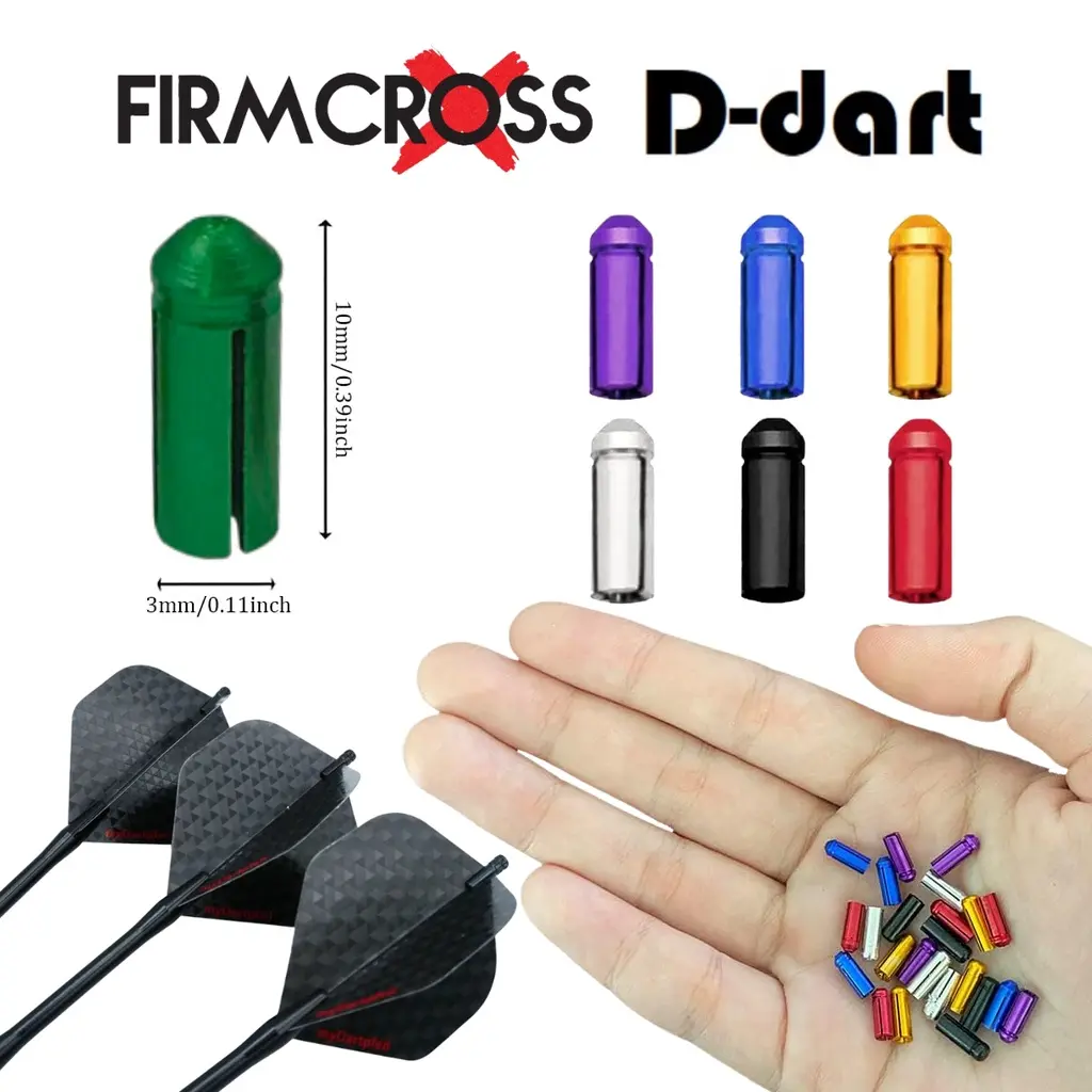 FIRMCROSS FLIGHT PROTECTOR - 7 Colors Anodised Alu Dart Flights Protector 3 pcs/pack