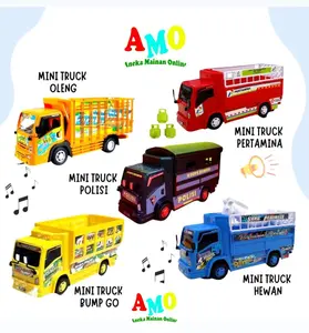 Mainan Anak Mini Truck Oleng Bo Telolet Basuri Ada Suara Dan Lampu / Mobil Truck Ada Musik JSP// TRUCK OLENG LAMPU DAN LAGU/ BUMP AND GO