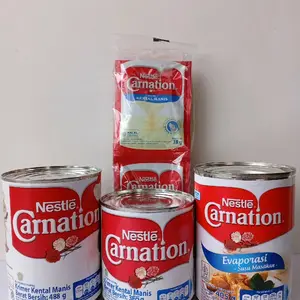 Carnation  Minuman atau topping Susu kental manis dan susu evaporasi kemasan kaleng dan sachet