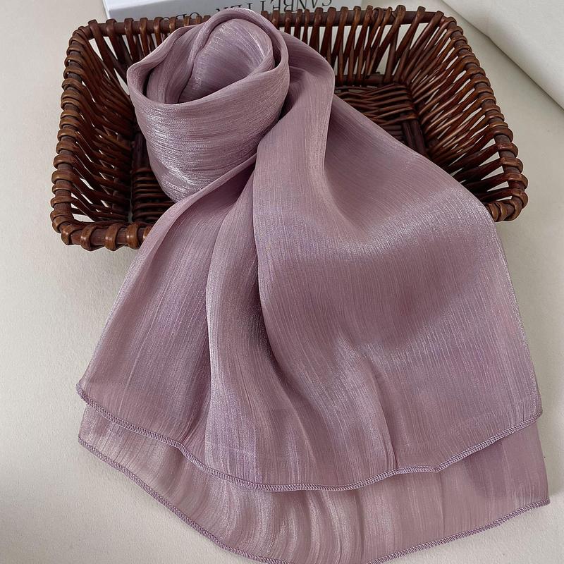Product Introduction of #CL62  Shiny Mesh chiffon hijab, jana,watercolor,hijab, Muslim Headscarf Arab Casual Head Wrap Sunscreen Shawl Suitable For Daily Use,Exquisite, elegant and fashionable 1