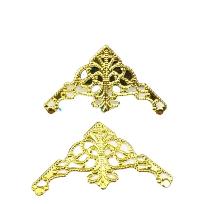 Lempeng siku hiasan serbaguna/hiasan siku hantaran/hiasan sovenir warna nikel dan gold