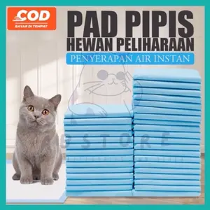 ￼PET UNDERPAD Kucing Pampers Popok Kucing Anjing Kelinci GuinePig Marmut 60x90 Alas Pipis Kucing Alas Pipis Anjing Underpad Anjing 45x60 Pampers Kucing 60x60
