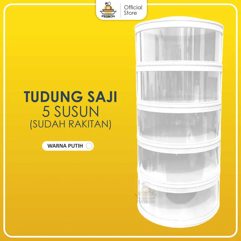 TUDUNG SAJI FOOD STORAGE PENYIMPAN MAKANAN ESTETIK 5 SUSUN RAKITAN 7