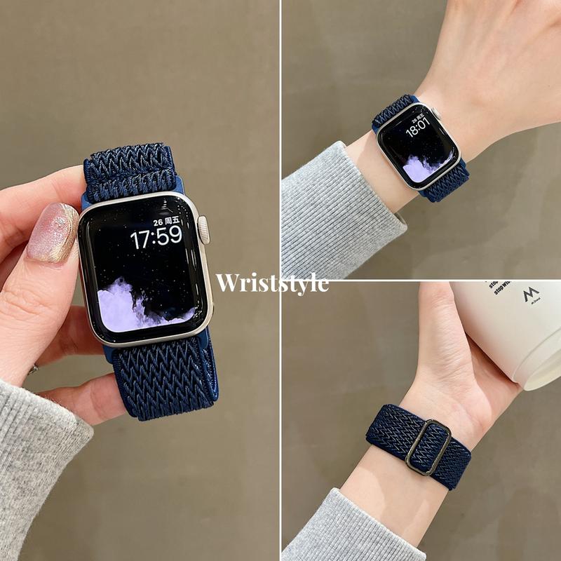 Dây đeo đồng Đồng Hồ bằng vải Nylon thoáng khí, dành cho Apple Watch S9 / 8 / 7 / 6 / 5 / 4 / 3 / 2 / 1 SE2 ULTRA, Thân thiện với da, Dây đeo thay thế mềm mại, dành cho iWatch 49MM, 45, 44, 42, 41, 40, 38, Dây đeo thể thao dành cho đồng Đồng Hồ thông minh