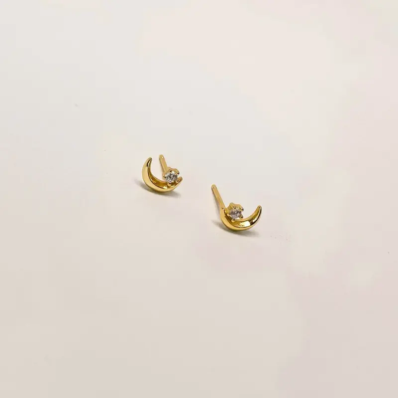 Apollo Moon Stud - Sterling Silver 925