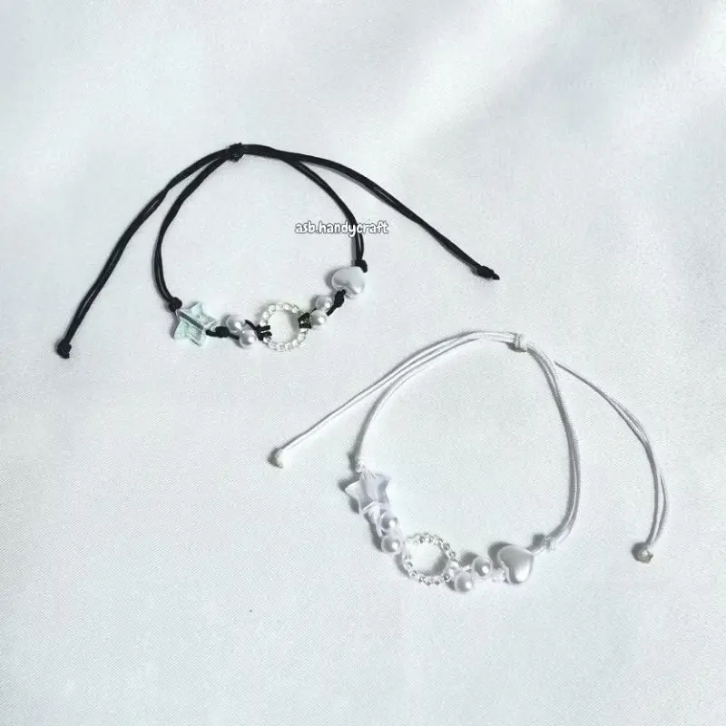 ￼[TG049] 1Pcs - Gelang Mote Tali giok 1mm Premium