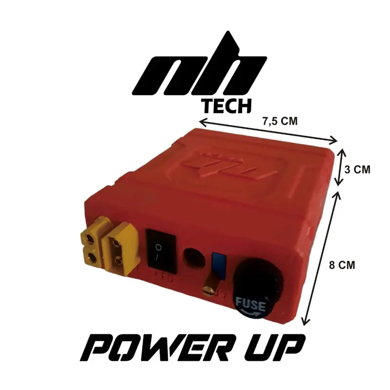 POWER UP AKI / STABILIZER AKI / PENAMBAH TEGANGAN AKI RACING BISA DIATUR untuk motor 2
