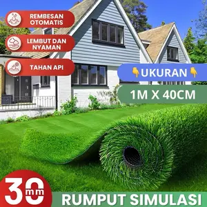 Sintetis Swiss Ukuran 1 M X 40 Cm - Indoor/Outdoor rumput