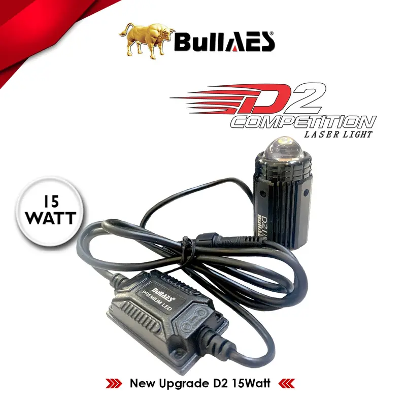 Lampu Tembak Laser Bullaes D2 Competition 15 Watt Devil Eye Car 4