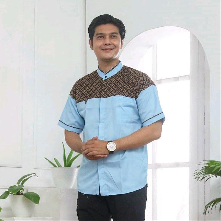 Baju koko kurta pria lengan pendek terbaru original premium - Baju koko Muslim 3