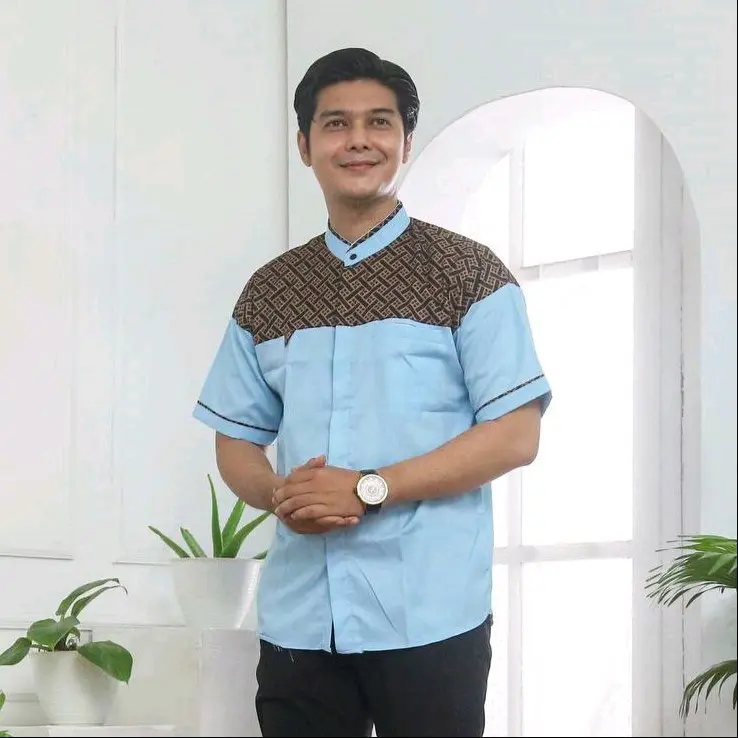 Baju koko kurta pria lengan pendek terbaru original premium - Baju koko Muslim 3