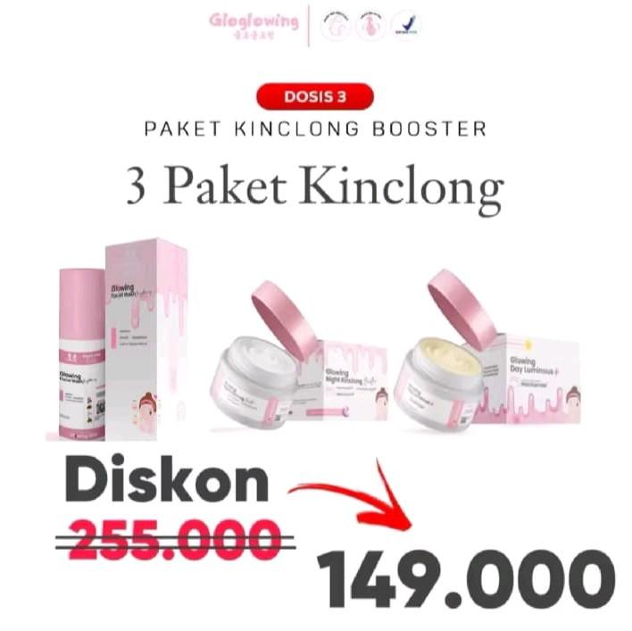 Paket 3 item Gloglowing dosis 3 skincare 1 paket gloglowing basic 1