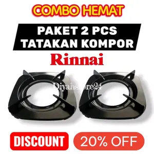 PROMO TIKTOK..! "PAKET 2 PCS" TATAKAN KOMPOR RINNAI KAKI 4