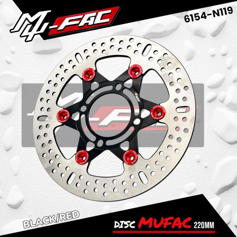 CAKRAM PIRINGAN DEPAN UK 220mm FULL CNC NEW EDITION UNIVERSAL MOTOR MIO VARIO BEAT MIO SOUL SCOOPY JUPITER MX DLL 4