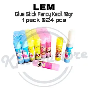 24 pcs Lem Stik Fancy 10gr Glue Stick Kecil Lem Kertas Stick