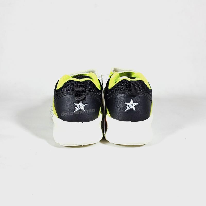Sepatu Trekkers Anak Sneakers Sekolah TK SD Hitam Sitrun Putih Ukuran 27-31 5