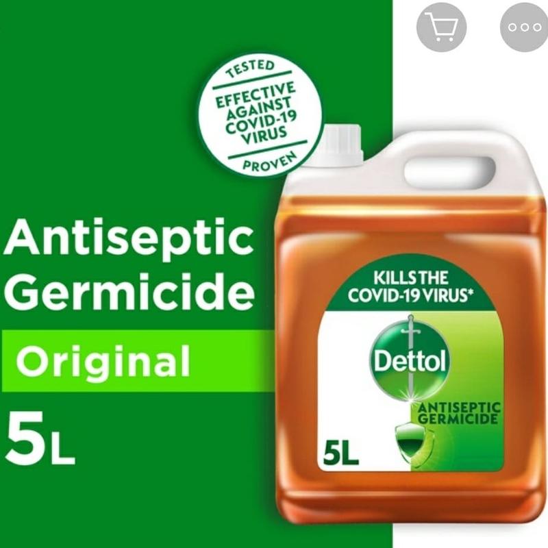Dettol Antiseptic Germicide Liquid 5L (Kills 99.9 Percent of Germs ...