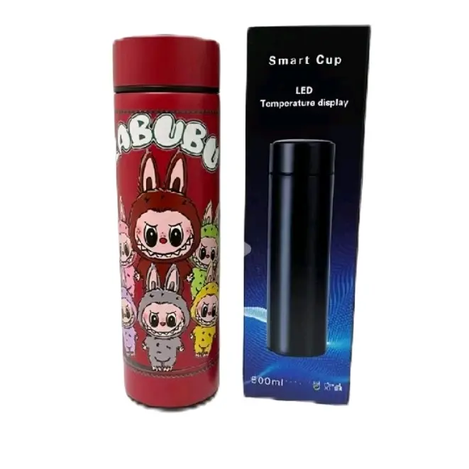 Tumbler stainless steel LED digital karakter labubu