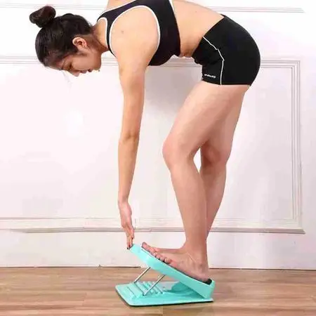 10 roda gigi Papan Refleksi Kaki / Alat Terapi Kaki/Slant Board Papan Miring Alat Kesehatan Calf Stretcher/ Layer Adjustable Slant Board Papan 7