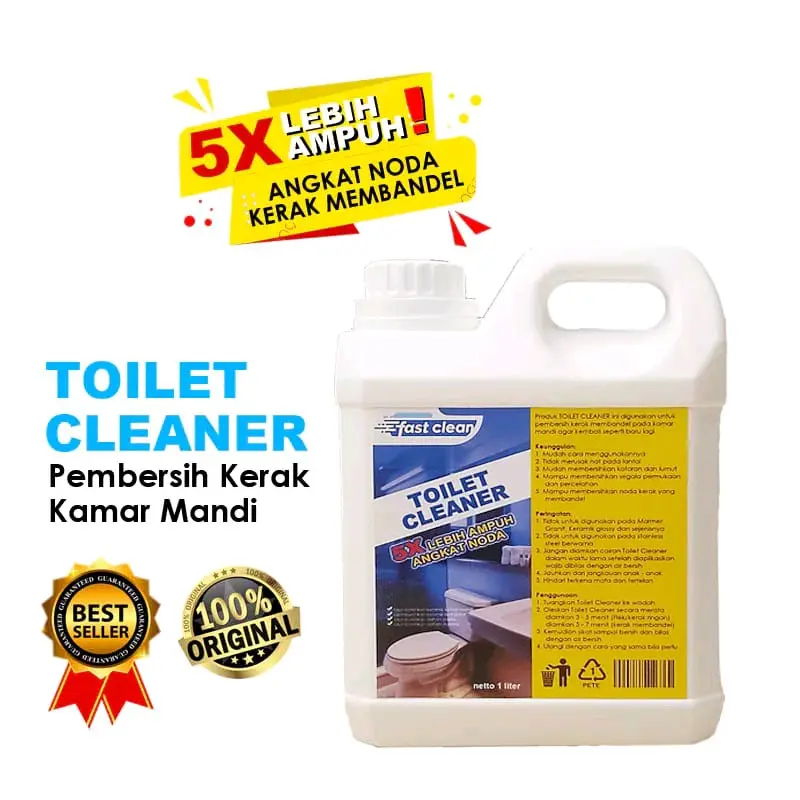 fastclean toilet cleaner 1 liter cairan Pembersih serbaguna/Kamar Mandi/forselain washtaple 1