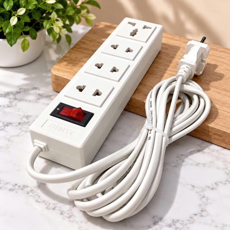 Ổ CẮM ĐIỆN DÂY DÀI 3M - 2200W - CÓ NHÍP ĐÀN HỒI - CÓ CÔNG TẮC