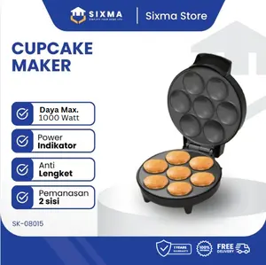 Cup Cake Maker Alat Pembuat Cup Cake Elektrik Low Watt Sixma SK-08015
