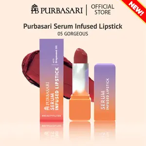 Purbasari Serum Infused Lipstick / Lipstick Tahan Lama Anti Geser / Lipstick Serum Lipstik Bibir