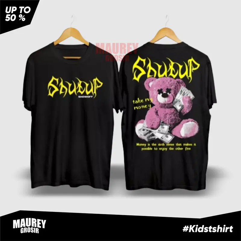 Fashion Anak-Anak Kaos Teddy Bear Usia 5-14th Terlaris Terkeren 4